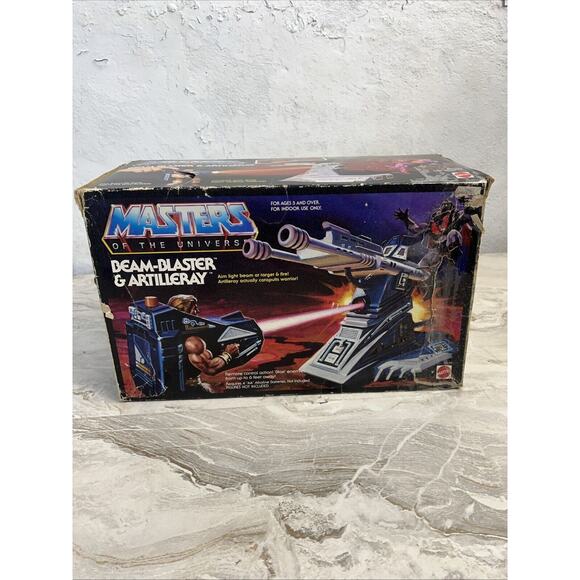 Vintage 1986 Masters of the Universe Beam-Blaster & Artilleray in box - Picture 1 of 8